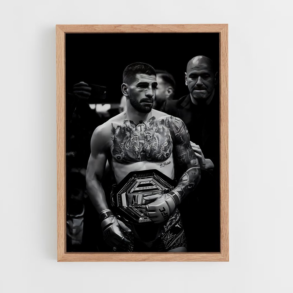 Poster Ilia topuria – affiche MMA (vue 4)